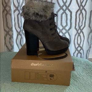 New Charlotte Russe Fur booties